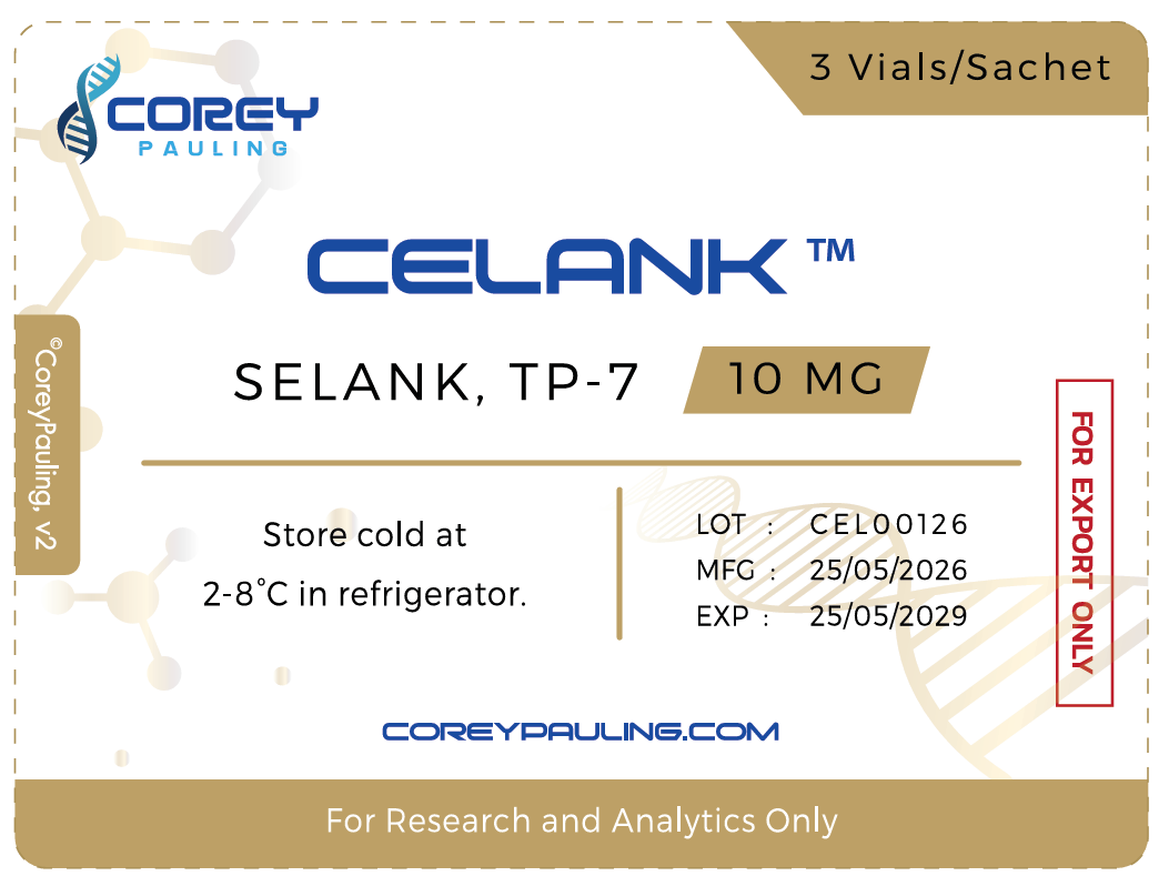 Celank sachet label